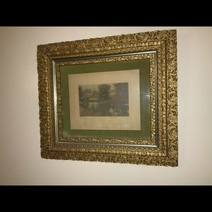 Oringinal WALLACE NUTTING/ THE SWIMMING POOL. Original.